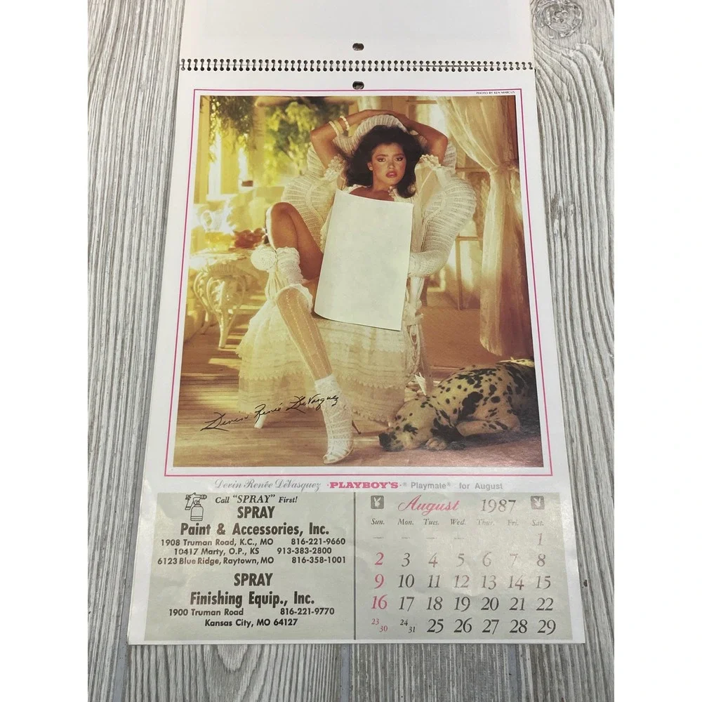 Vintage 1987 Playboy Playmate Wall Calendar Ken Marcus Photography Kansas City